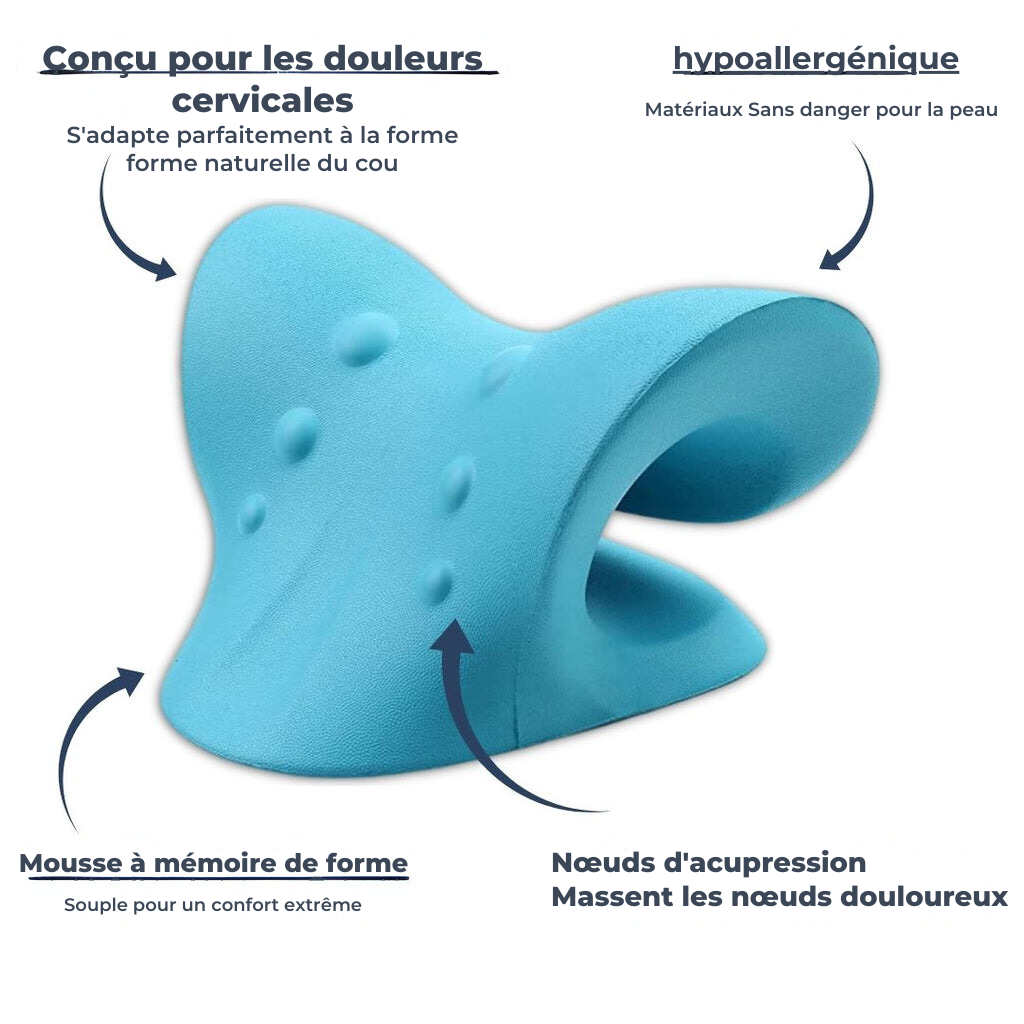 Neck Cloud™️d’Ergosanté Soulage les douleurs cervicales des personnes dormant sur le côté