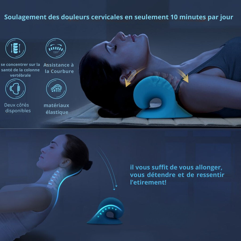 Neck Cloud™️d’Ergosanté Soulage les douleurs cervicales des personnes dormant sur le côté