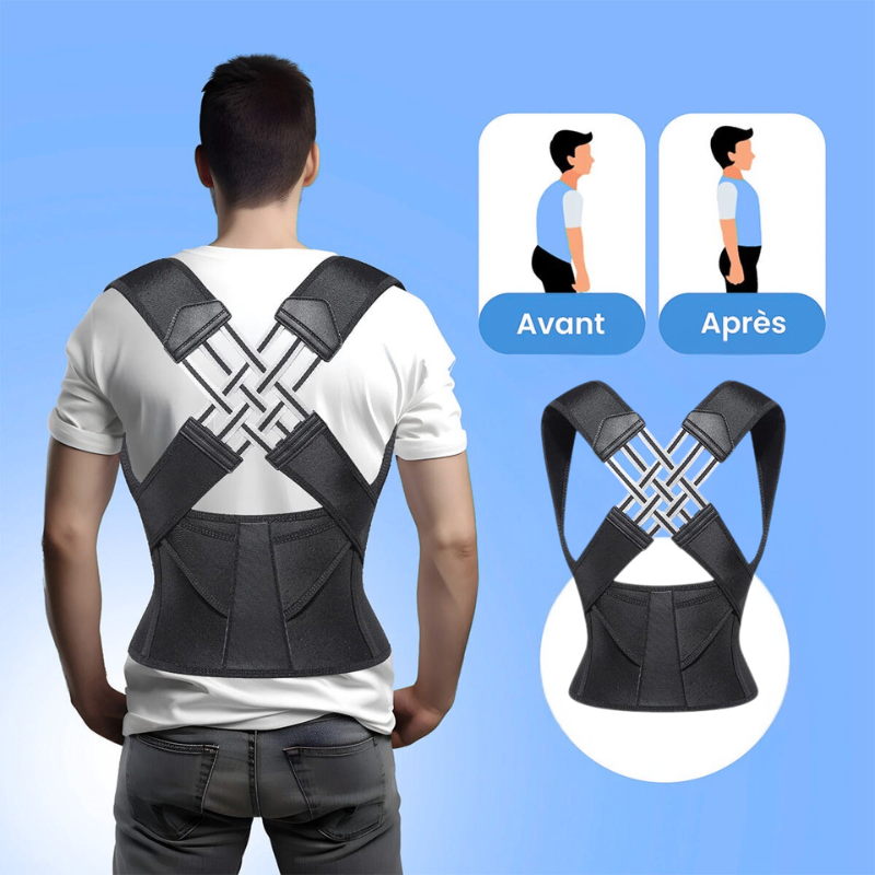 Correcteur de posture Ergosanté™ | La solution N°1 contre les douleurs dorsales