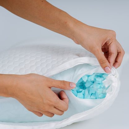 Oreiller Ergosanté™ –Ajustable pour Toutes les Postures : Dos, Côté, Ventre